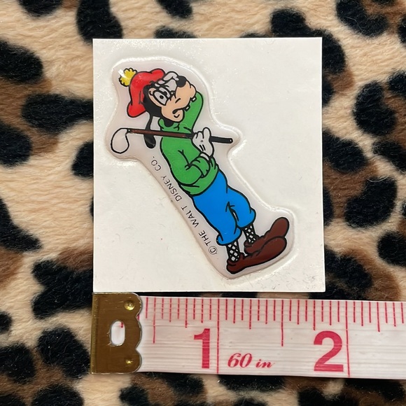 DISNEY Mickey Minnie Donald Duck Pluto Vintage Puffy Sticker Collectible 80s - Picture 6 of 17